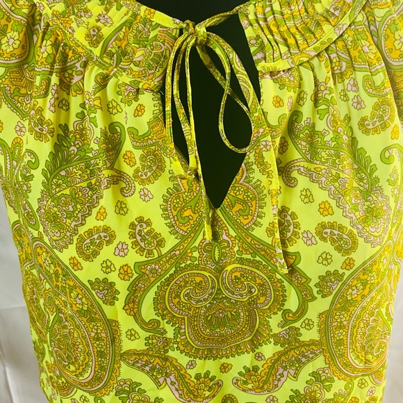 Banana Republic Neon MOD Paisley Retro Dress - Picture 4 of 6
